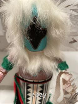 Vintage amérindien ? Poupée Kachina Danseur Aigle Navajo fait main 11,5 pouces